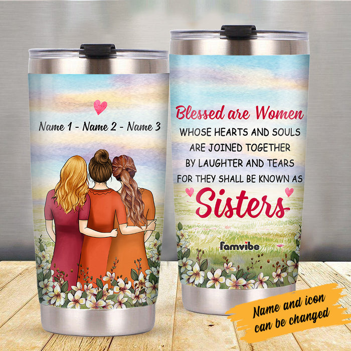 Personalized Friends Sisters Steel Tumbler AG51 26O53 1