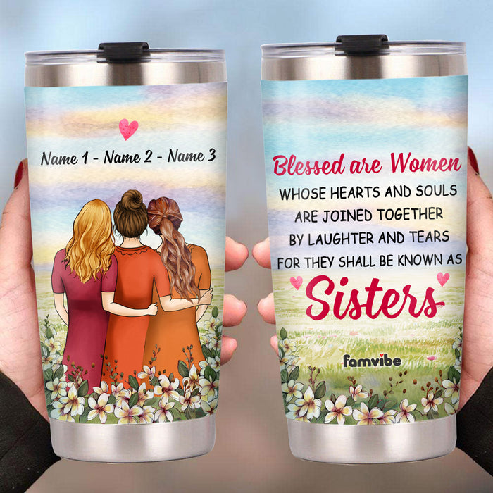 Personalized Friends Sisters Steel Tumbler AG51 26O53 1