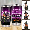 Personalized Halloween Witch Black Hat Steel Tumbler AG66 24O34 1