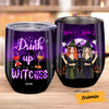 Personalized Witch Sisters Halloween Wine Tumbler AG67 95O57 1
