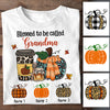 Personalized Fall Halloween Mom Grandma T Shirt AG62 26O58 1