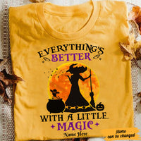 Personalized Witch Magic Halloween T Shirt AG69 95O47 thumb 1