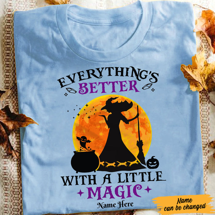 Personalized Witch Magic Halloween T Shirt AG69 95O47 1