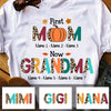 Personalized Fall Halloween Mom Grandma T Shirt AG64 26O47 1