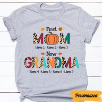 Personalized Fall Halloween Mom Grandma T Shirt AG64 26O47 thumb 1