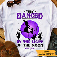 Personalized Witch Cat Mom Halloween T Shirt AG74 95O47 thumb 1