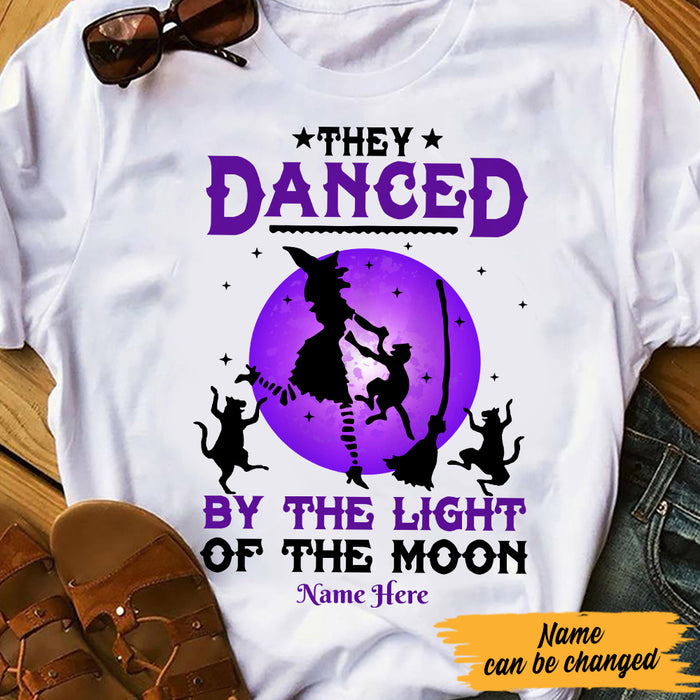 Personalized Witch Cat Mom Halloween T Shirt AG74 95O47 1