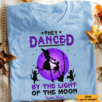 Personalized Witch Cat Mom Halloween T Shirt AG74 95O47 thumb 1