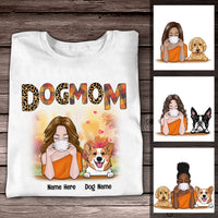 Personalized Dog Mom Fall T Shirt AG74 30O36 thumb 1