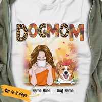 Personalized Dog Mom Fall T Shirt AG74 30O36 thumb 1