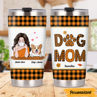 Personalized Dog Mom Fall Halloween Steel Tumbler AG72 30O47 thumb 1