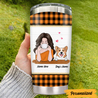 Personalized Dog Mom Fall Halloween Steel Tumbler AG72 30O47 thumb 1