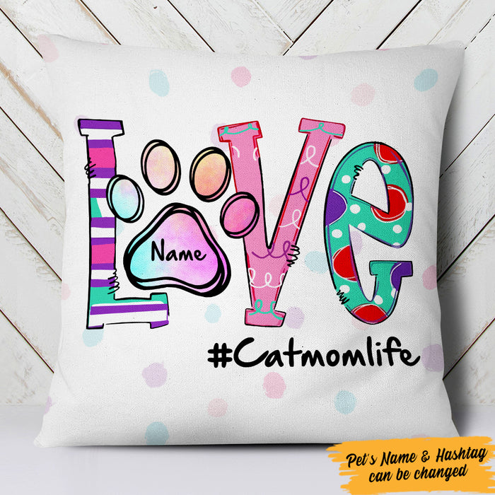 Personalized Dog Mom Life Pillow JR251 95O47 (Insert Included) 1
