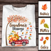 Personalized Fall Halloween Grandma Blessings T Shirt AG72 24O53 1