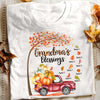 Personalized Fall Halloween Grandma Blessings T Shirt AG72 24O53 1