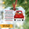 Personalized Love Couple Red Truck Christmas Benelux Ornament NB129 87O47 1
