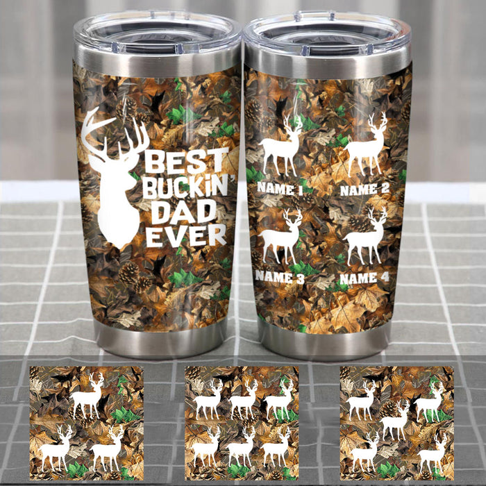 Personalized Dad Grandpa Hunting Steel Tumbler MR262 81O58 1