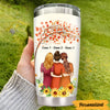 Personalized Fall Halloween Friends Sisters Steel Tumbler AG93 24O47 1