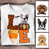 Personalized Dog Love Fall Halloween T Shirt AG92 24O58 1
