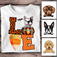 Personalized Dog Love Fall Halloween T Shirt AG92 24O58 thumb 1