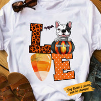 Personalized Dog Love Fall Halloween T Shirt AG92 24O58 thumb 1