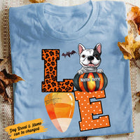 Personalized Dog Love Fall Halloween T Shirt AG92 24O58 thumb 1