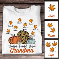 Personalized Fall Grandma T Shirt AG74 26O53 thumb 1