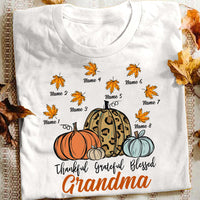Personalized Fall Grandma T Shirt AG74 26O53 thumb 1