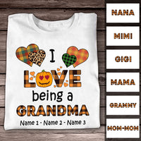 Personalized Grandma Fall Halloween T Shirt AG91 95O53 thumb 1
