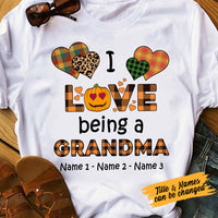 Personalized Grandma Fall Halloween T Shirt AG91 95O53 thumb 1