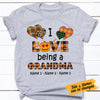 Personalized Grandma Fall Halloween T Shirt AG91 95O53 1