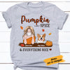 Personalized Fall Halloween Dog Mom T Shirt AG91 26O58 1