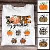 Personalized Grandma Grandkids Fall Halloween T Shirt AG103 24O53 1
