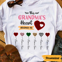 Personalized Mom Grandma Heart T Shirt AG121 95O47 thumb 1