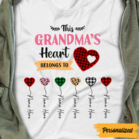 Personalized Mom Grandma Heart T Shirt AG121 95O47 thumb 1