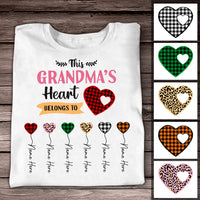 Personalized Mom Grandma Heart T Shirt AG121 95O47 thumb 1