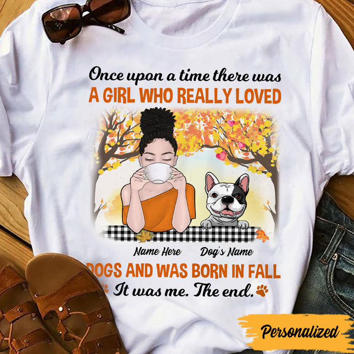 Personalized Dog Mom Fall Halloween T Shirt AG92 30O47 1
