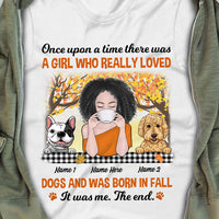 Personalized Dog Mom Fall Halloween T Shirt AG92 30O47 thumb 1