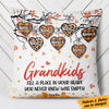 Personalized Fall Grandma Grandkids Heart Pillow AG102 24O36 (Insert Included) 1