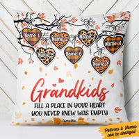Personalized Fall Grandma Grandkids Heart Pillow AG102 24O36 (Insert Included) thumb 1
