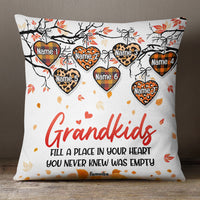 Personalized Fall Grandma Grandkids Heart Pillow AG102 24O36 (Insert Included) thumb 1