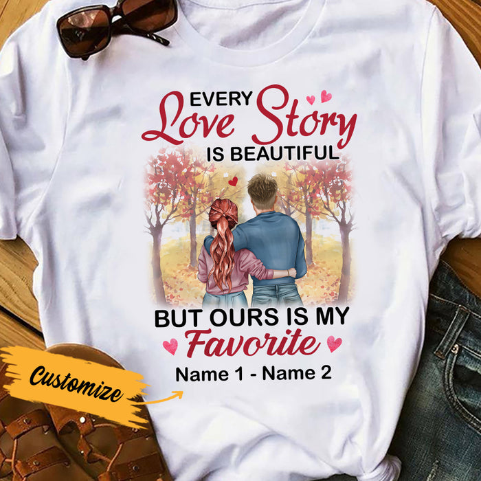 Personalized Couple Fall T Shirt AG96 30O36 1