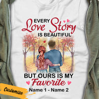Personalized Couple Fall T Shirt AG96 30O36 thumb 1