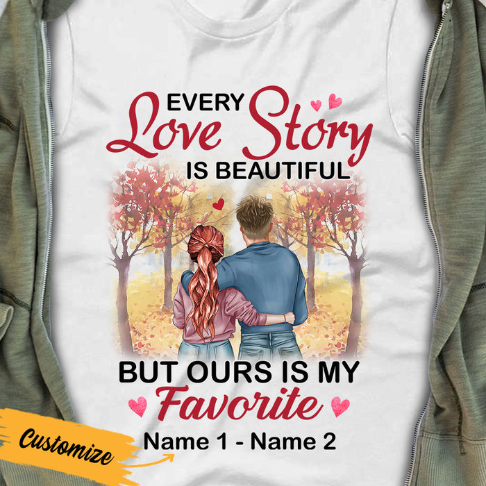 Personalized Couple Fall T Shirt AG96 30O36 1