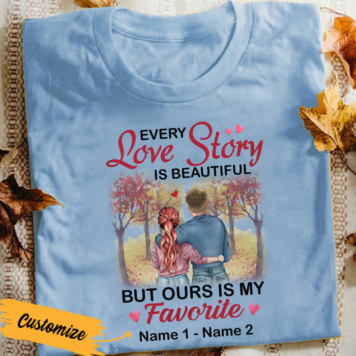 Personalized Couple Fall T Shirt AG96 30O36 1