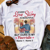 Personalized Couple Fall T Shirt AG96 30O36 thumb 1