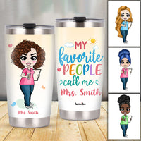 Personalized Call Me Teacher Back To School Steel Tumbler JL162 30O58 thumb 1
