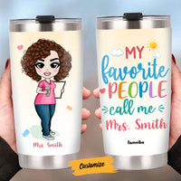 Personalized Call Me Teacher Back To School Steel Tumbler JL162 30O58 thumb 1
