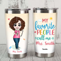 Personalized Call Me Teacher Back To School Steel Tumbler JL162 30O58 thumb 1