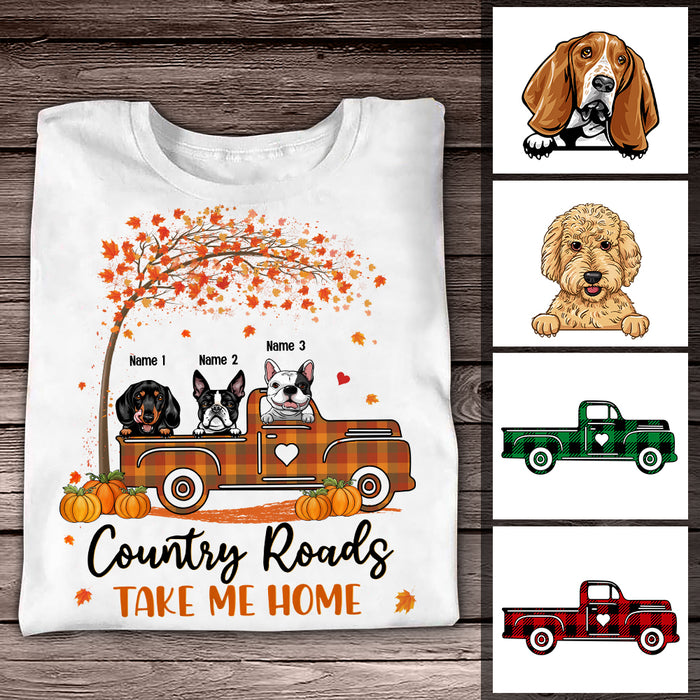 Personalized Dog Fall T Shirt AG103 95O57 1